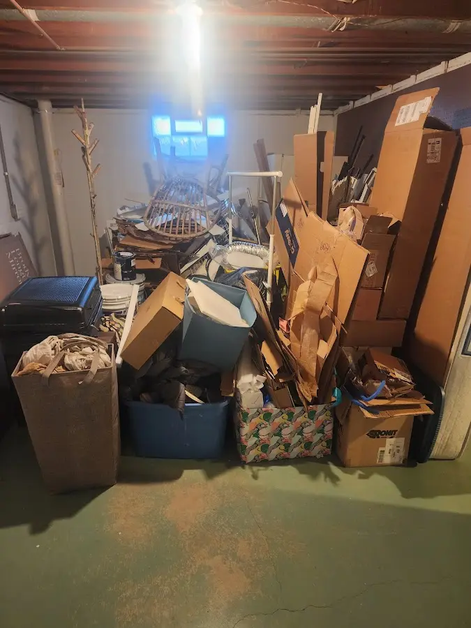 Roll-off dumpster container at job site for Construction Dumpster Rental in Cloverleaf